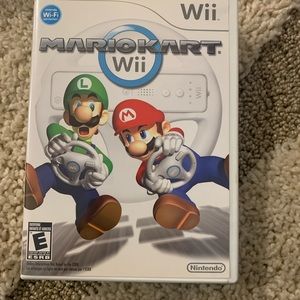 Wii Mario cart. Like new!  Comes with wheel!